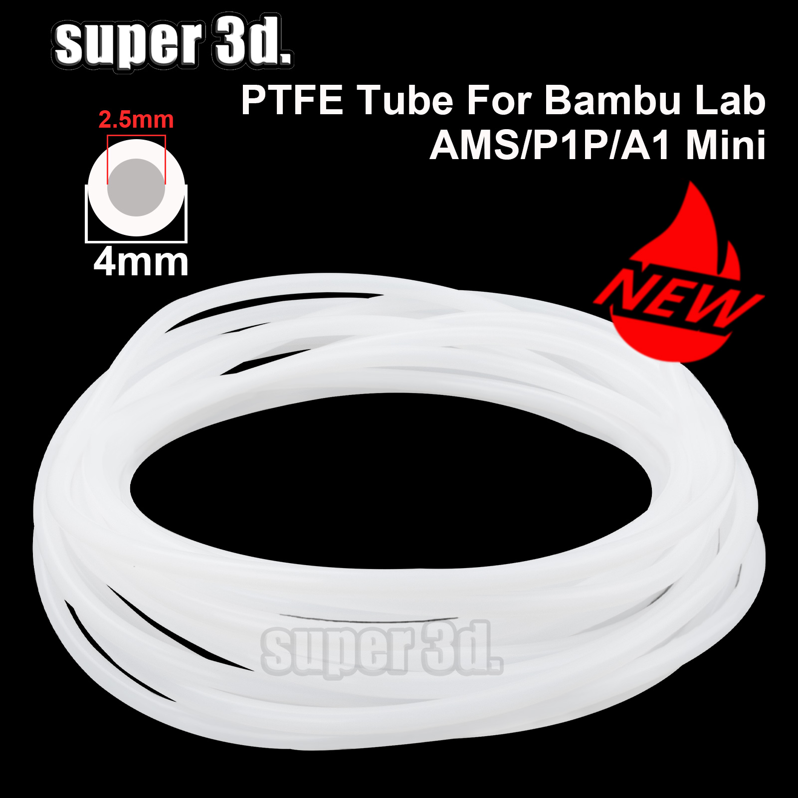 Ptfe Tape Thread - Трубка из ПТФЭ для 3D-принтеров 2,5