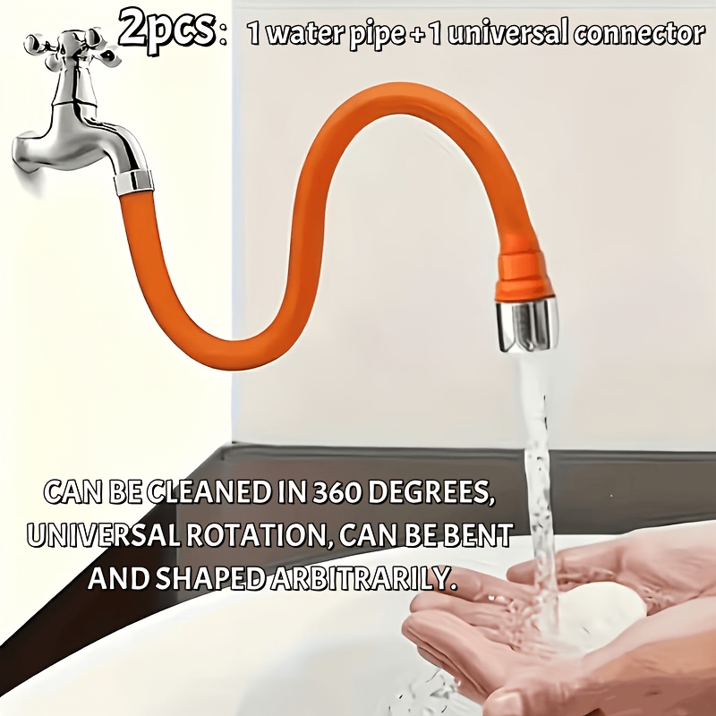 Flexible Hose Braided - Складной удлинитель для смесителя 2-в-1 с