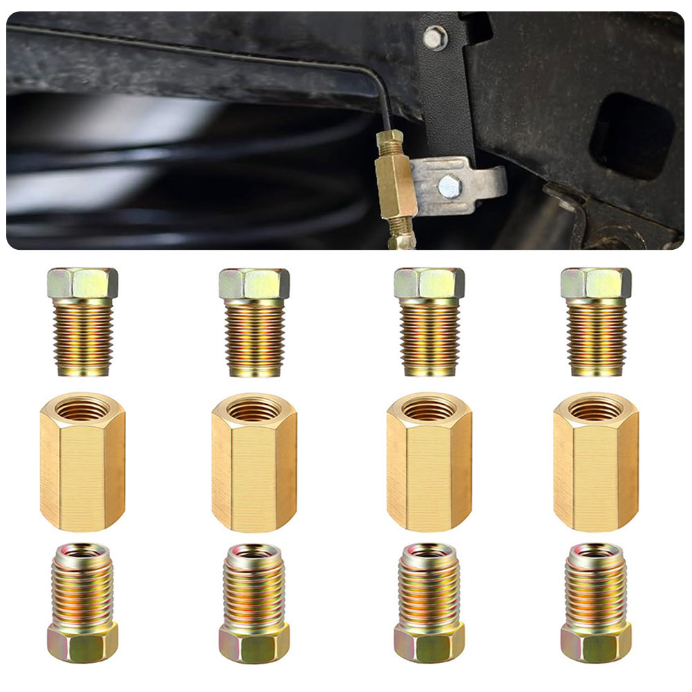 Compression Fitting Brass - 12 шт 3/16 (3/8-24 инвертированный) Латунная