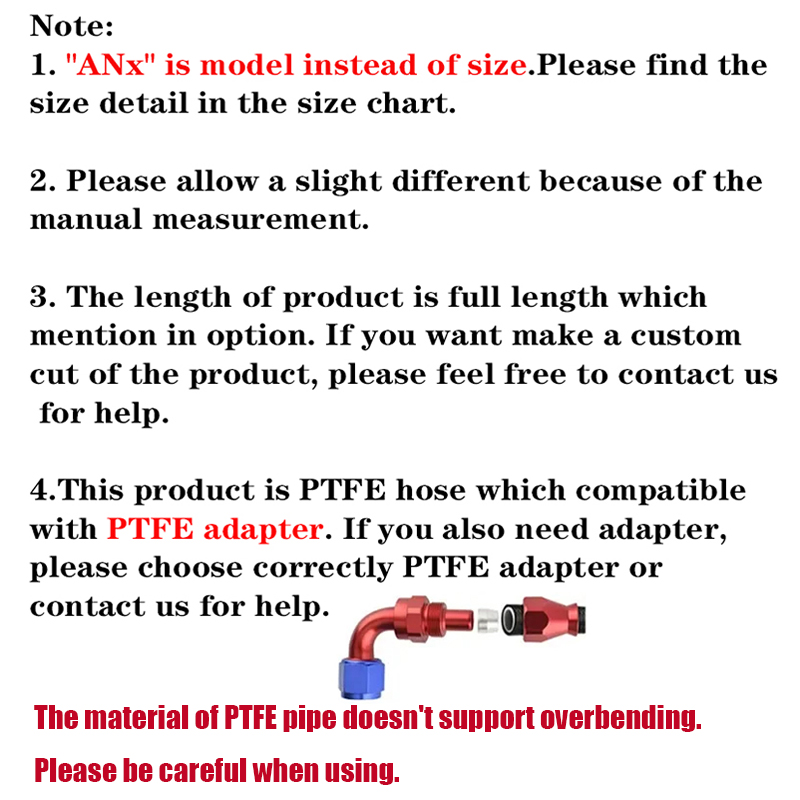 1 м/2 м/3 м/5 м AN3 AN4 AN6 AN – обзор и цена Ptfe Tape Thread