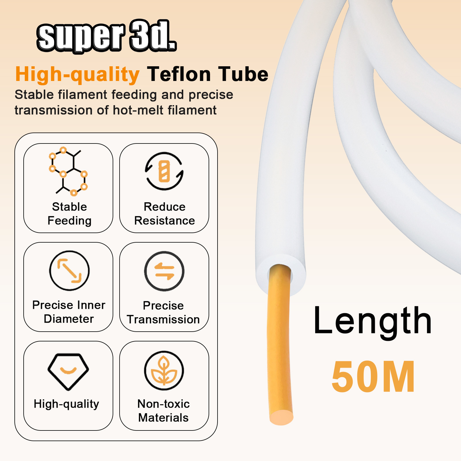 Трубка из ПТФЭ для 3D-принтеро – обзор и цена Ptfe Tape Thread